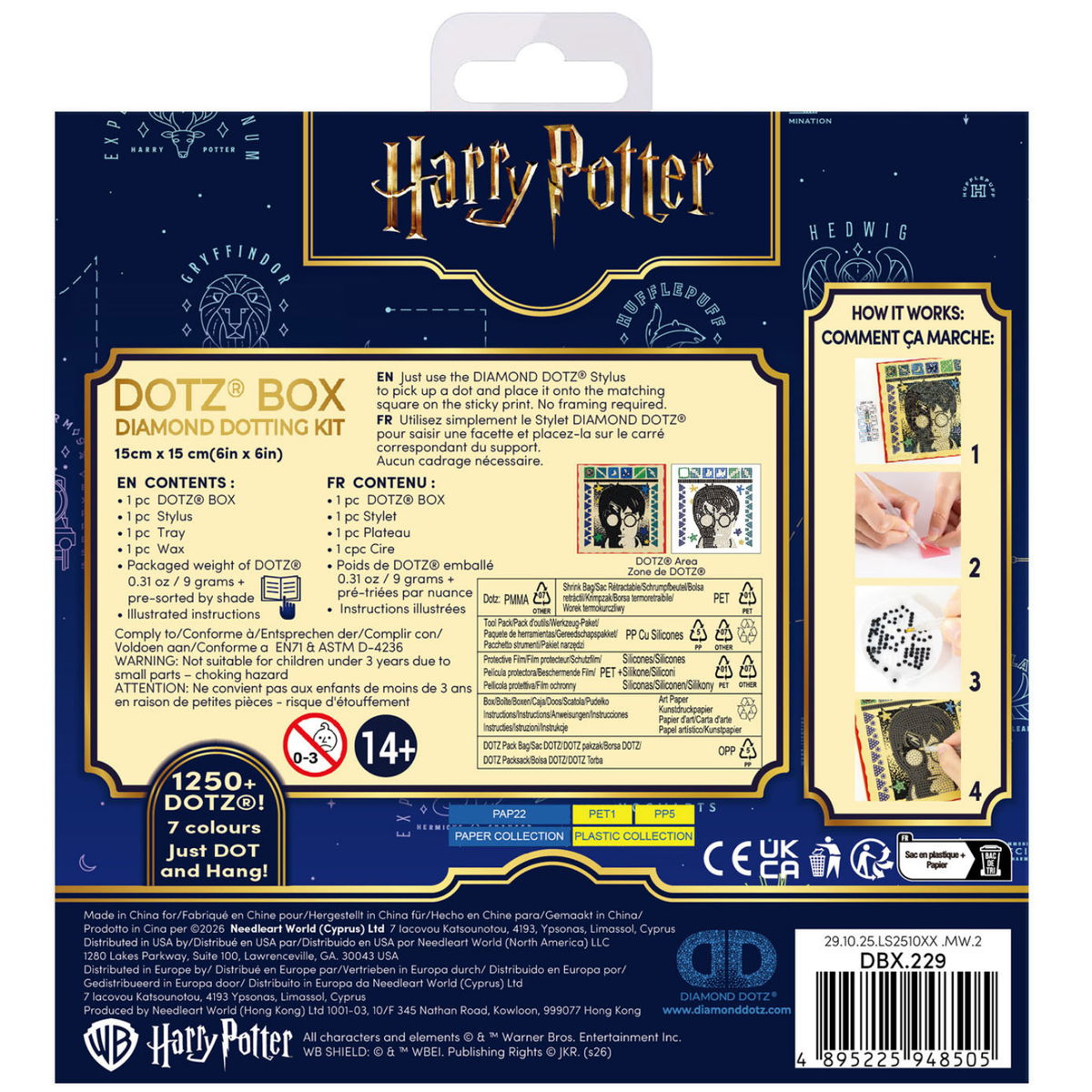 Diamond Dotz Harry Potter Dotz Box Diamond Painting Kit 15 x 15cm - Potter's Power