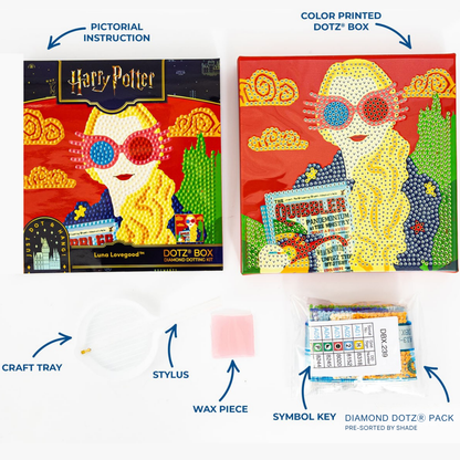 Diamond Dotz Harry Potter Dotz Box Diamond Painting Kit 15 x 15cm - Luna Lovegood