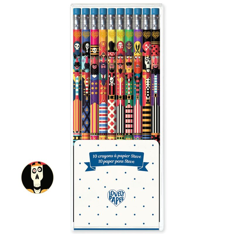 Djeco Pencil Set - Steve set of 10