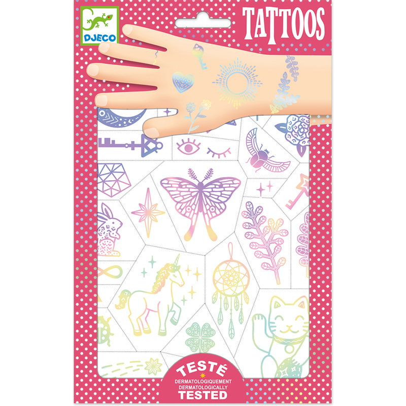 Djeco Temporary Tattoos 50+ Lucky Charms Designs