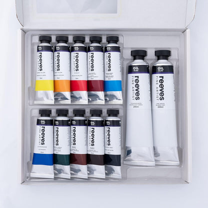 Reeves Fine Artist Oil Paint Set 12pc