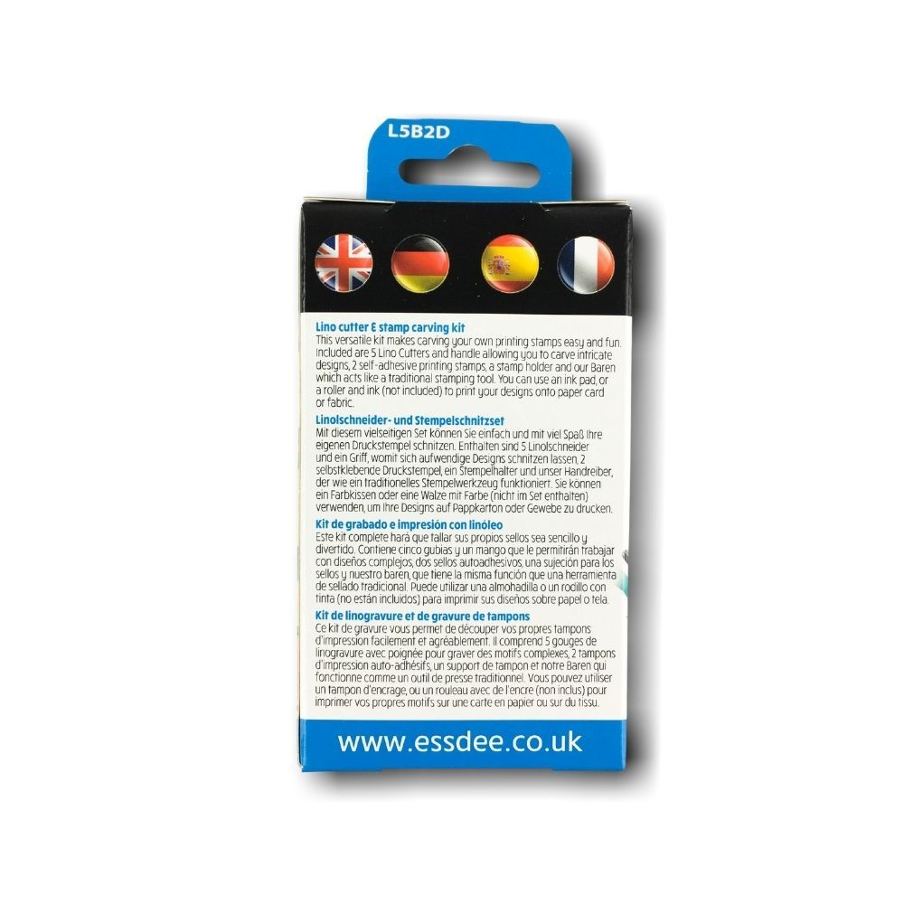 Essdee 3 in 1 Lino Cutter and Stamp Carving Kit image 5