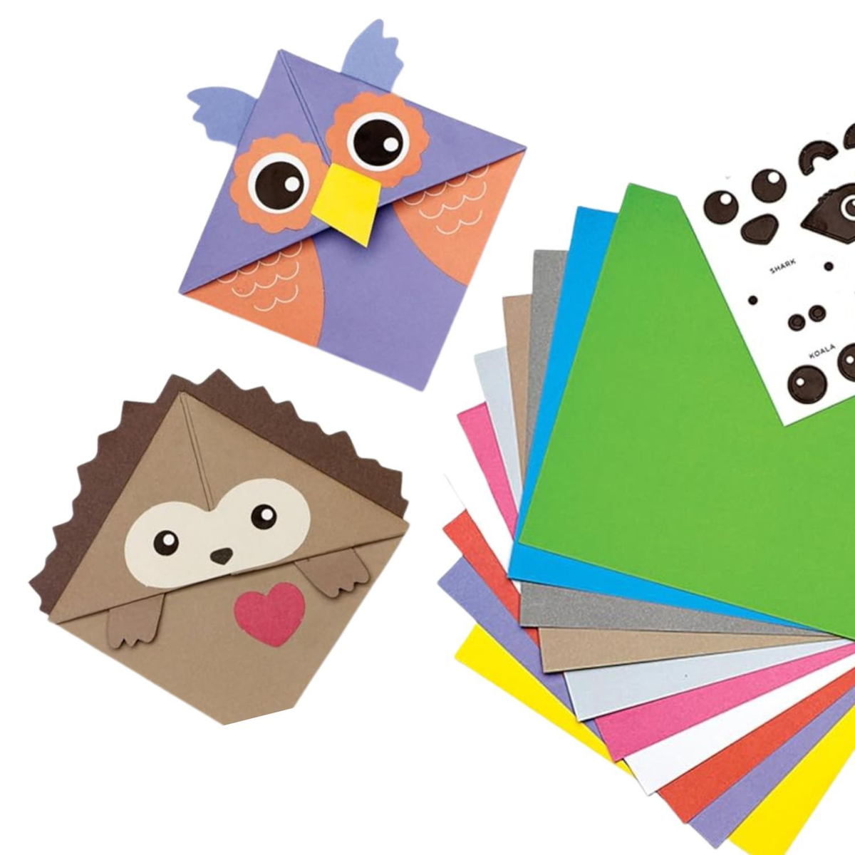 Faber-Castell Creativity For Kids Corner Creature Origami Bookmarks Mini Kit