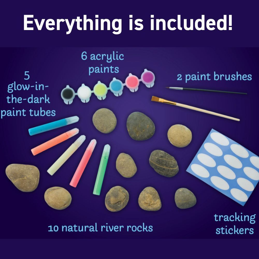 Faber-Castell Creativity for Kids Glow in the Dark Rock Painting Kit