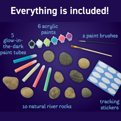 Faber-Castell Creativity for Kids Glow in the Dark Rock Painting Kit