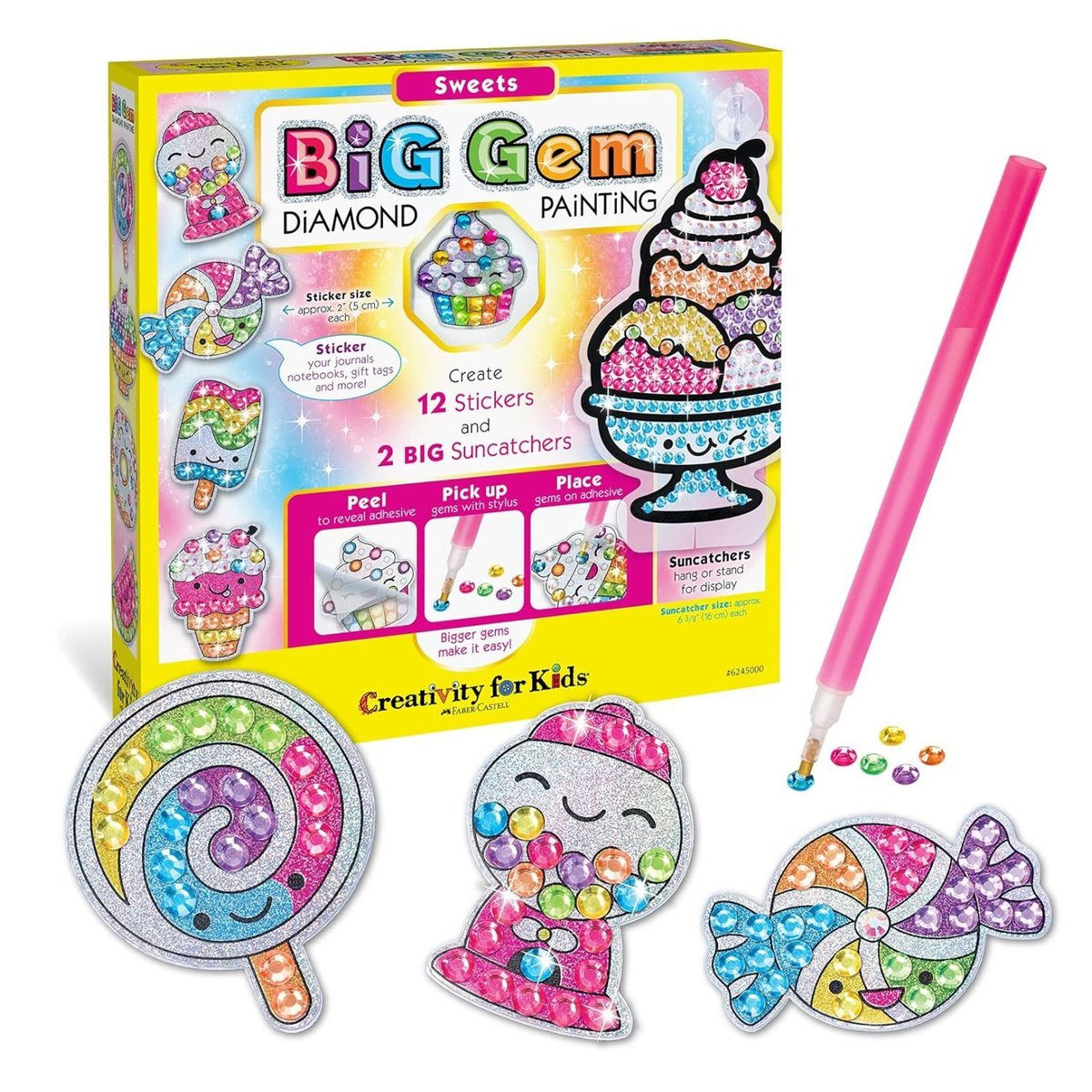 Faber-Castell Creativity For Kids Big Gem Diamond Painting - Sweets