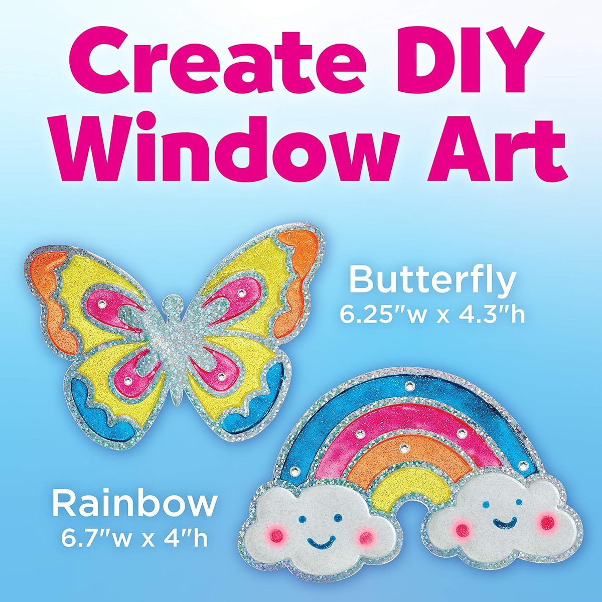 Faber-Castell Creativity For Kids Easy Sparkle Window Art Mini Kit