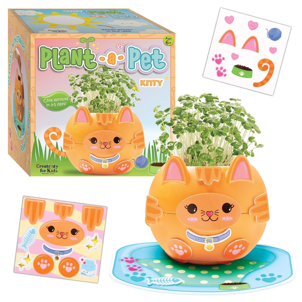 Faber-Castell Creativity for Kids Chia Plant-a-Pet - Kitty