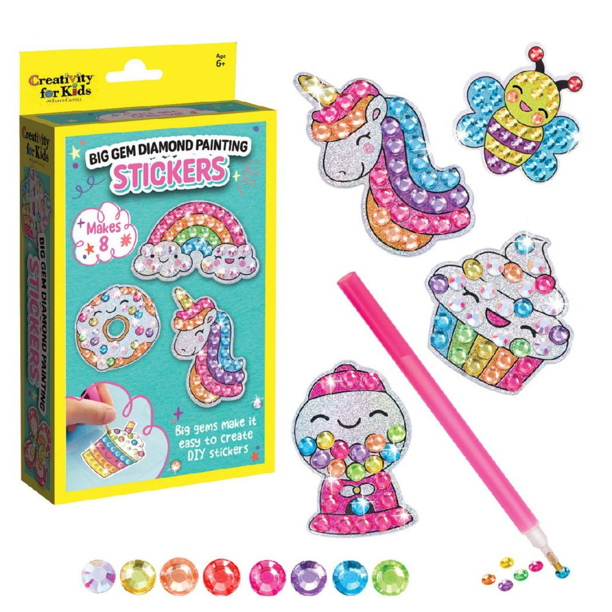 Faber-Castell Creativity For Kids Big Gem Diamond Painting - Stickers