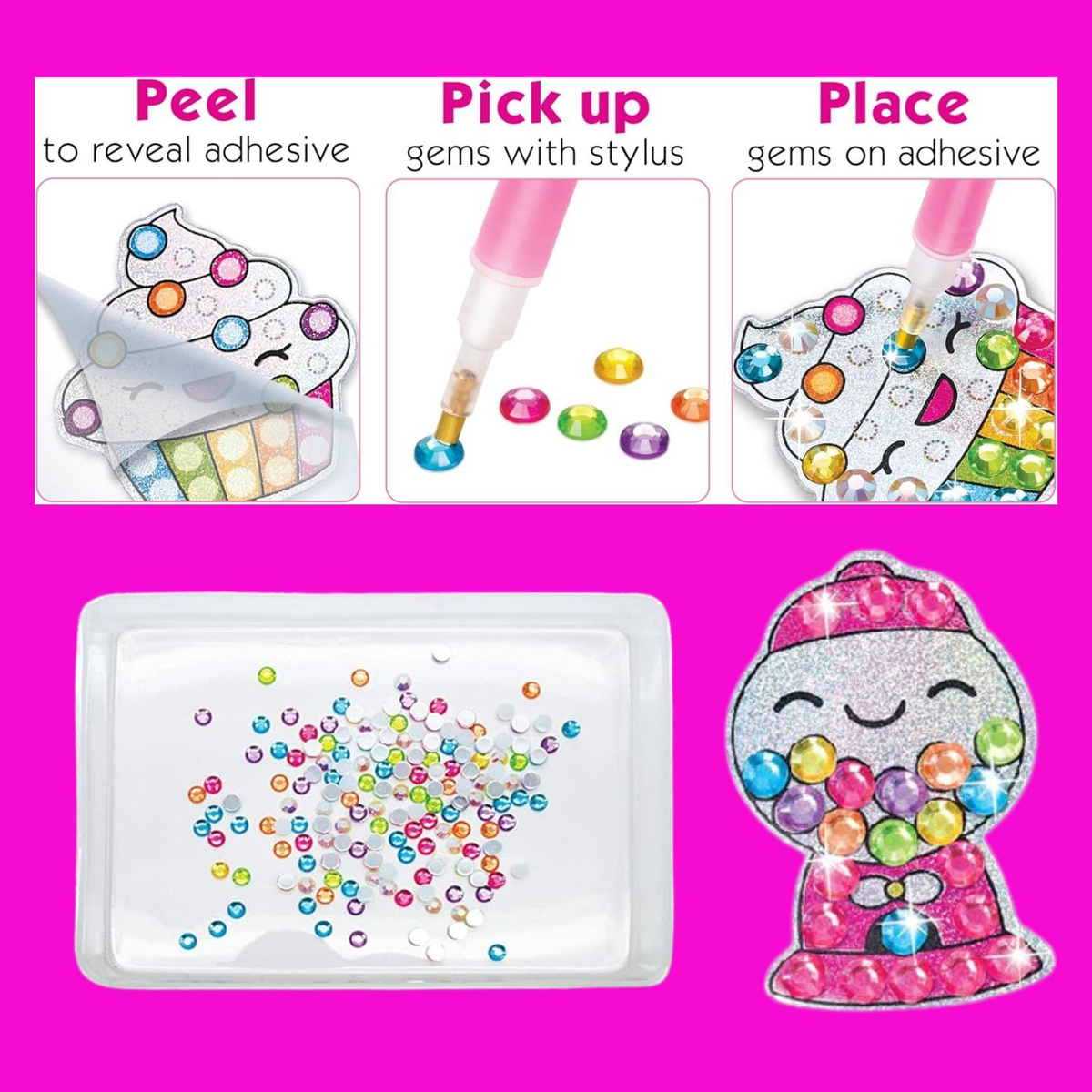 Faber-Castell Creativity For Kids Big Gem Diamond Painting - Stickers