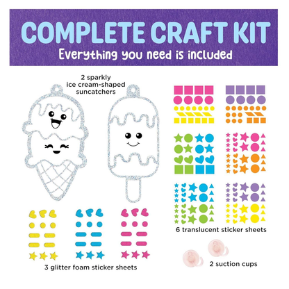Faber-Castell Creativity For Kids Sticker Suncatchers Mini Kit - Ice Cream