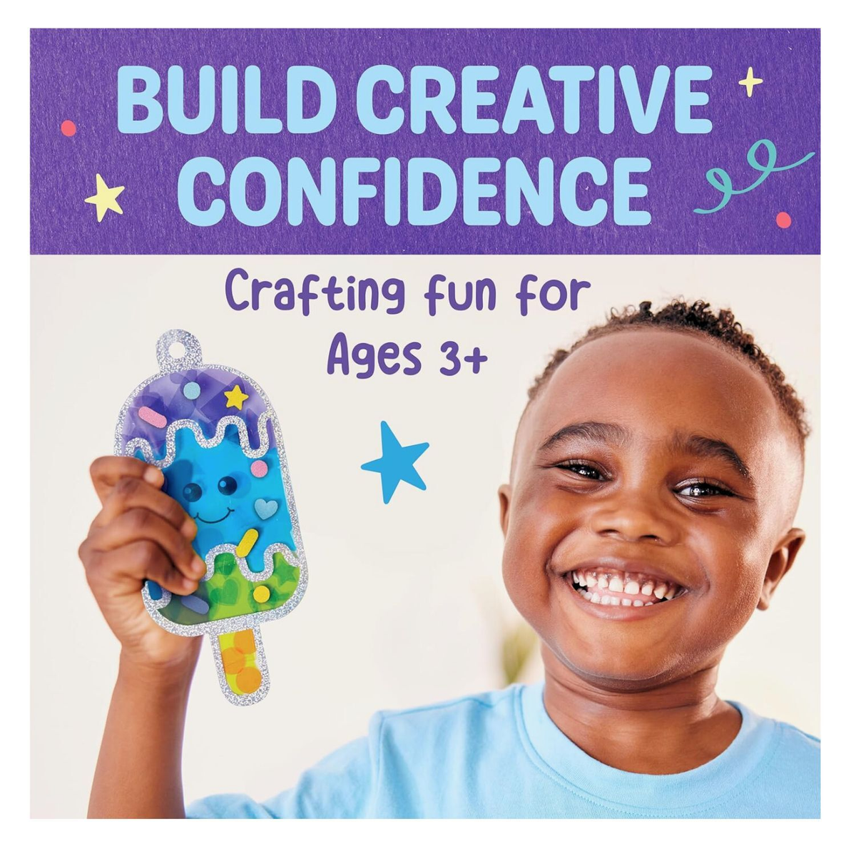 Faber-Castell Creativity For Kids Sticker Suncatchers Mini Kit - Ice Cream