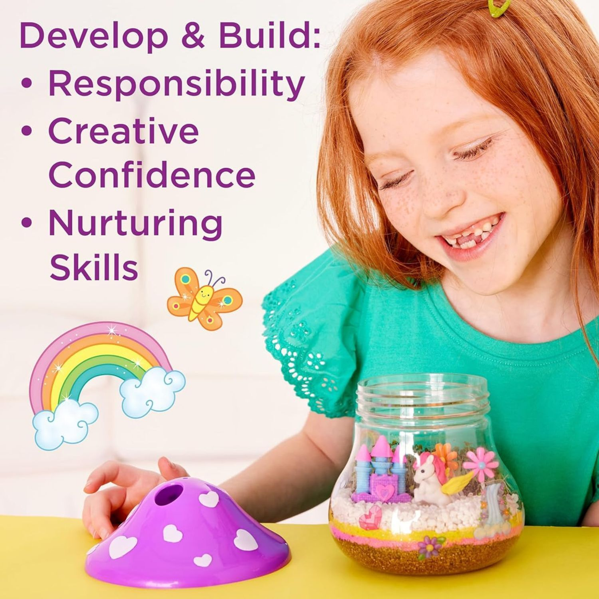 Faber-Castell Creativity for Kids Plant & Grow Terrarium Unicorn Forest