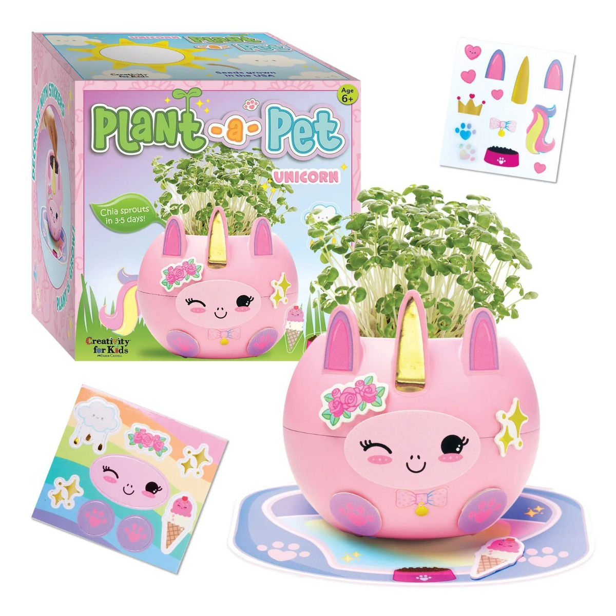 Faber-Castell Creativity for Kids Chia Plant-a-Pet - Unicorn