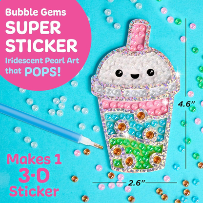 Faber-Castell Creativity For Kids Bubble Gems Super Sticker - Bubble Tea