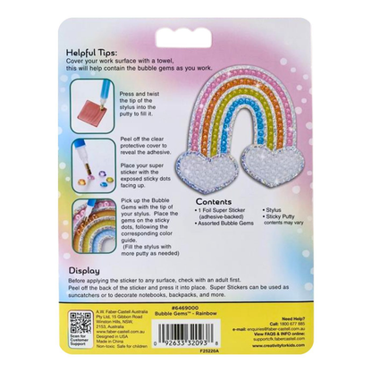 Faber-Castell Creativity For Kids Bubble Gems Super Sticker - Rainbow