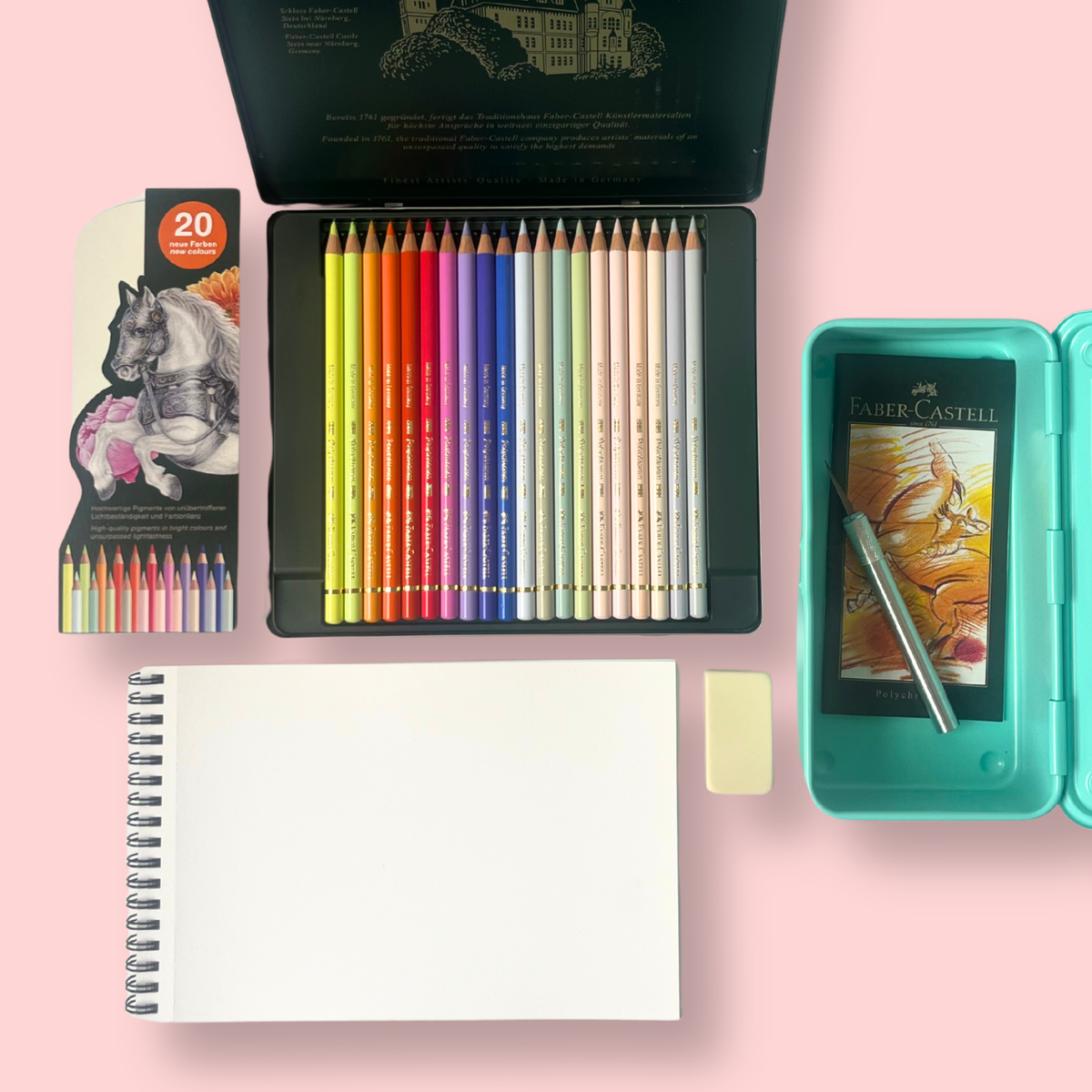 Faber-Castell Polychromos Pencils - 20 New Colour Tin image 8