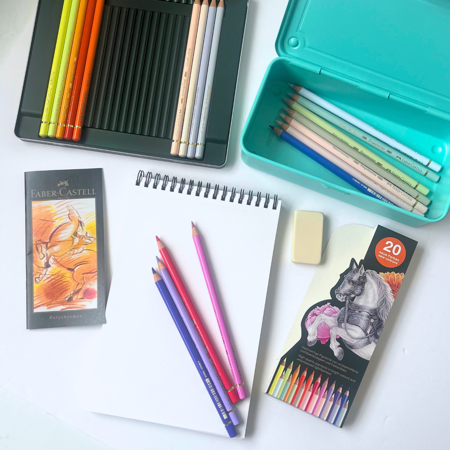 Faber-Castell Polychromos Pencils - 20 New Colour Tin image 2