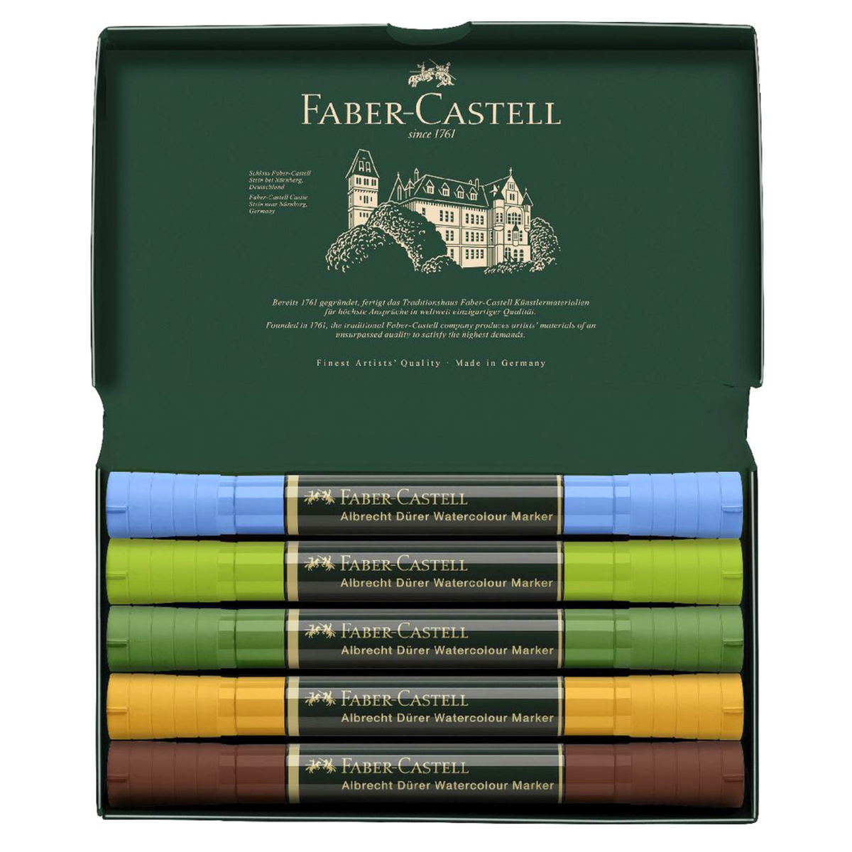 Faber Castell Albrecht Durer Watercolour Marker 5pc - Plein Air