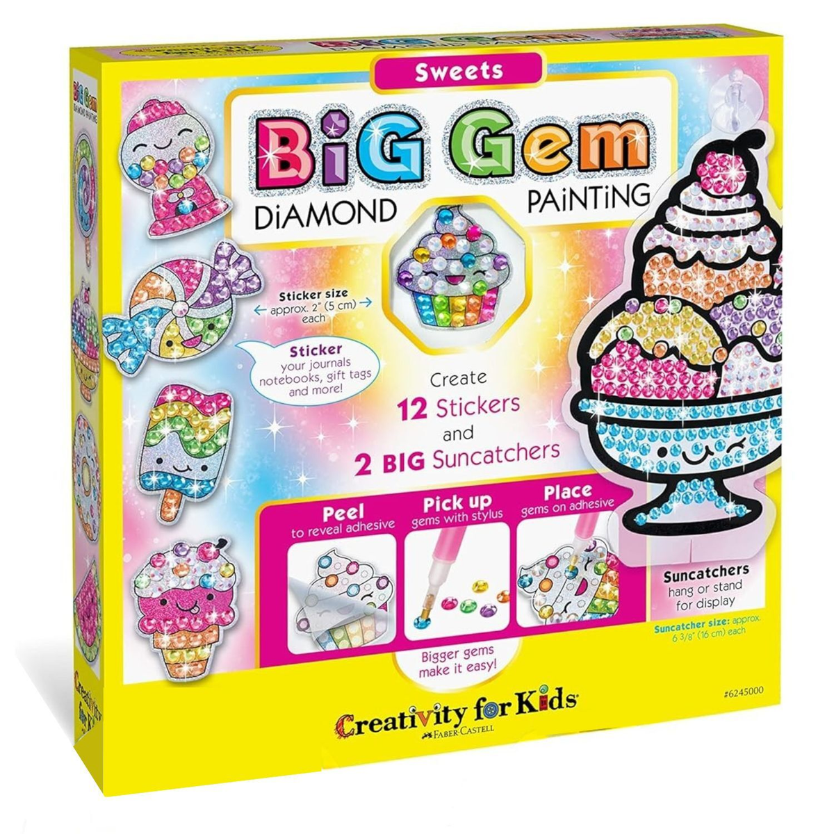 Faber-Castell Creativity For Kids Big Gem Diamond Painting - Sweets