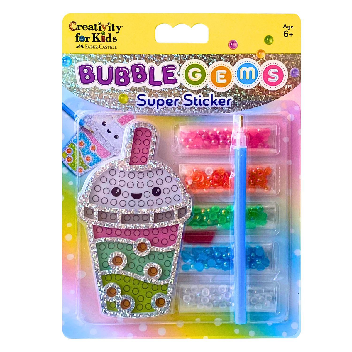 Faber-Castell Creativity For Kids Bubble Gems Super Sticker - Bubble Tea