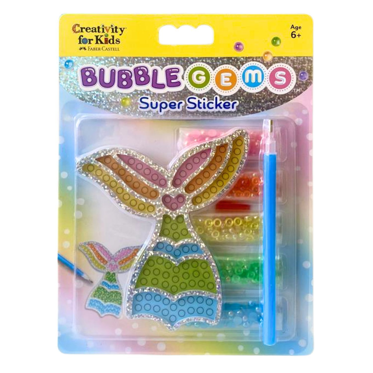 Faber-Castell Creativity For Kids Bubble Gems Super Sticker - Mermaid