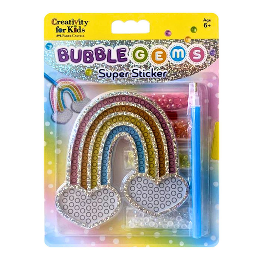Faber-Castell Creativity For Kids Bubble Gems Super Sticker - Rainbow