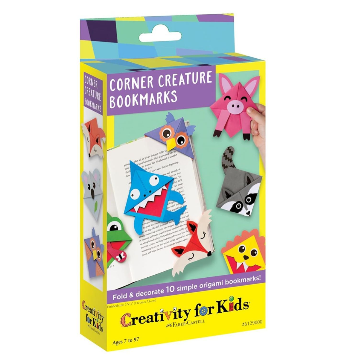 Faber-Castell Creativity For Kids Corner Creature Origami Bookmarks Mini Kit