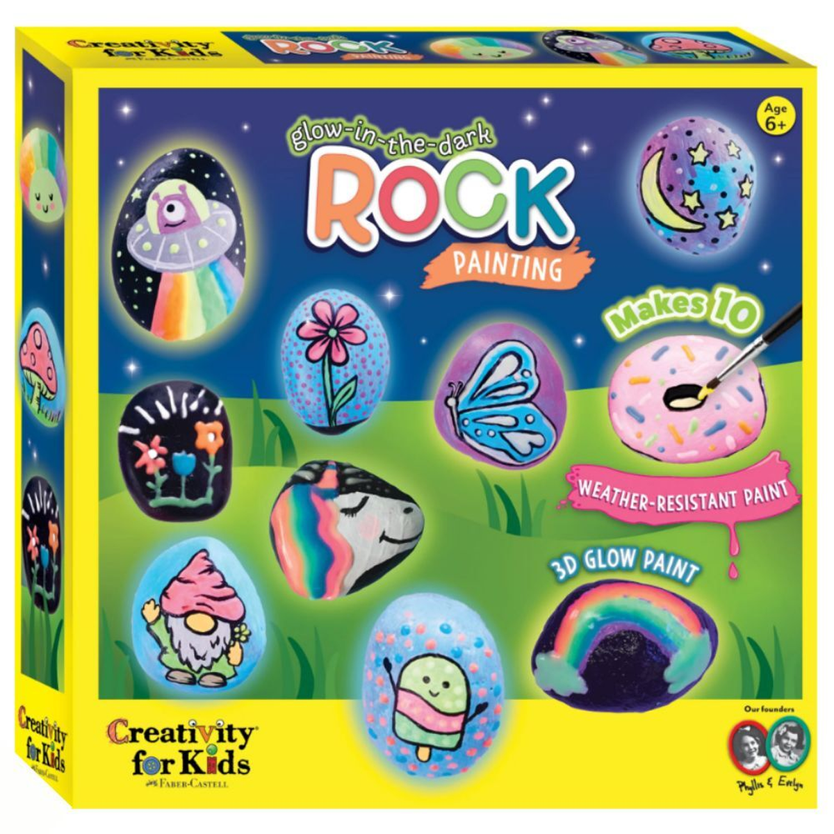 Faber-Castell Creativity for Kids Glow in the Dark Rock Painting Kit