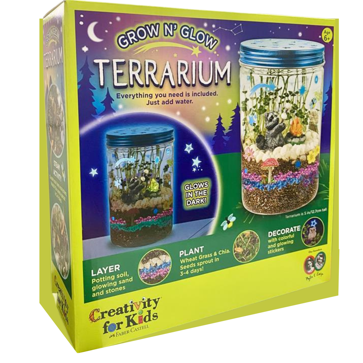 Faber-Castell Creativity for Kids Grow and Glow Terrarium Kit