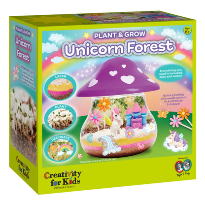 Faber-Castell Creativity for Kids Plant & Grow Terrarium Unicorn Forest
