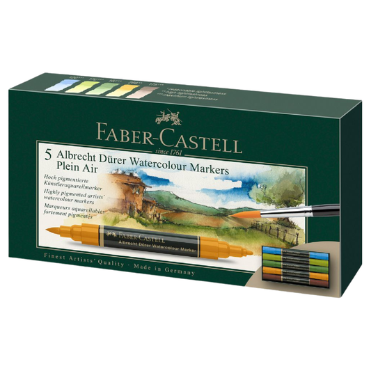 Faber Castell Albrecht Durer Watercolour Marker 5pc - Plein Air