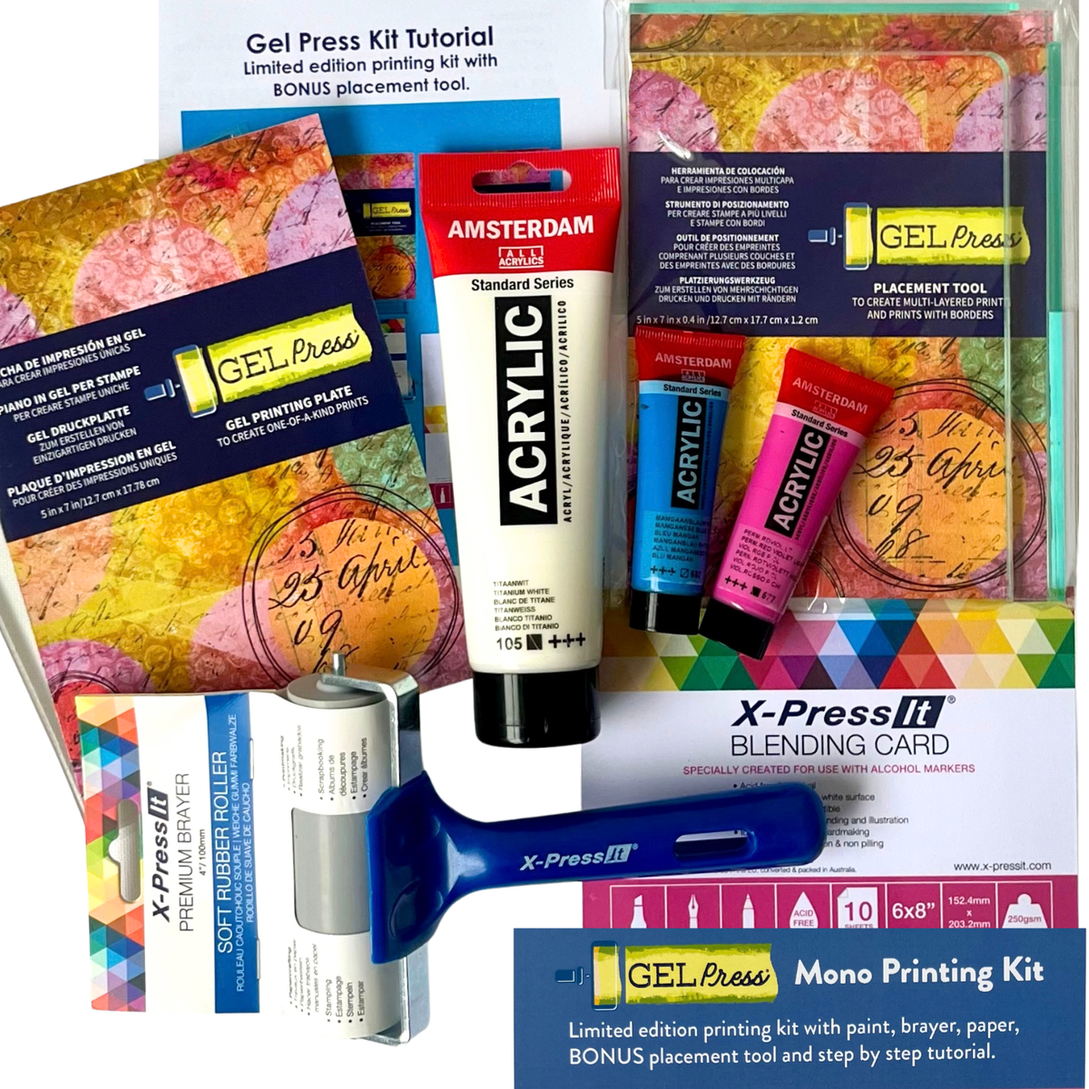 Gel Press Mono Printing Kit Limited Edition