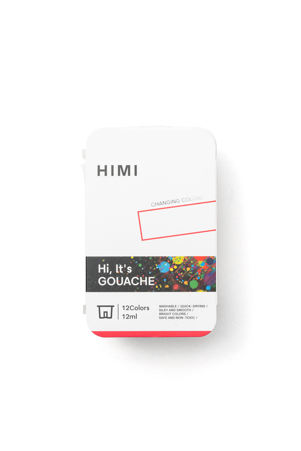 HIMI Twin Cup Jelly Gouache Paint Set 12 x 12ml - 8 Chameleon + 4 Metallic