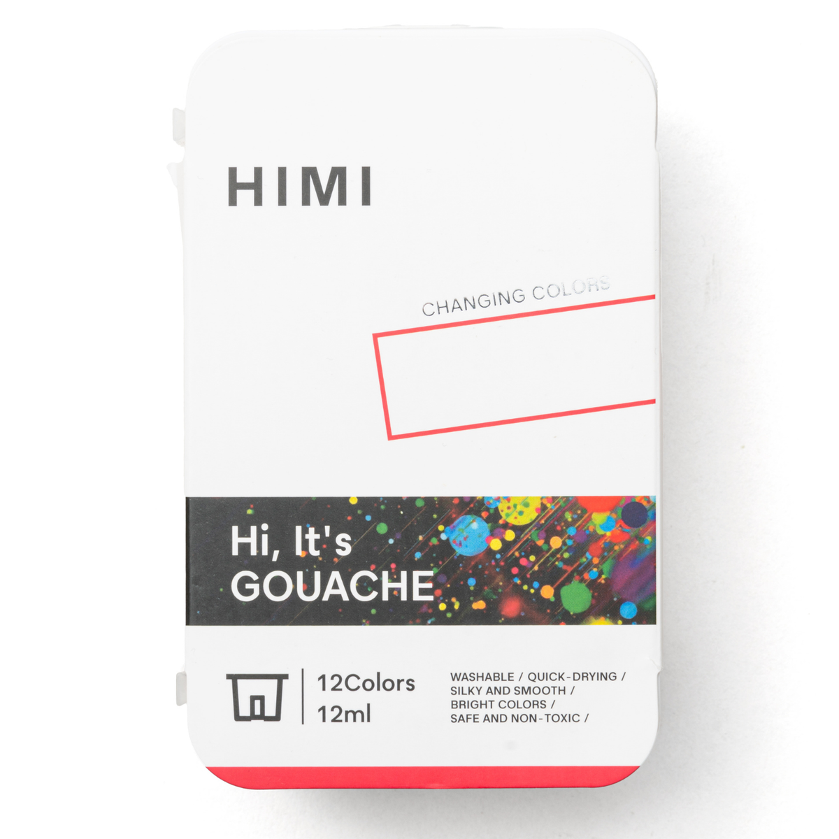 HIMI Twin Cup Jelly Gouache Paint Set 12 x 12ml - 8 Chameleon + 4 Metallic