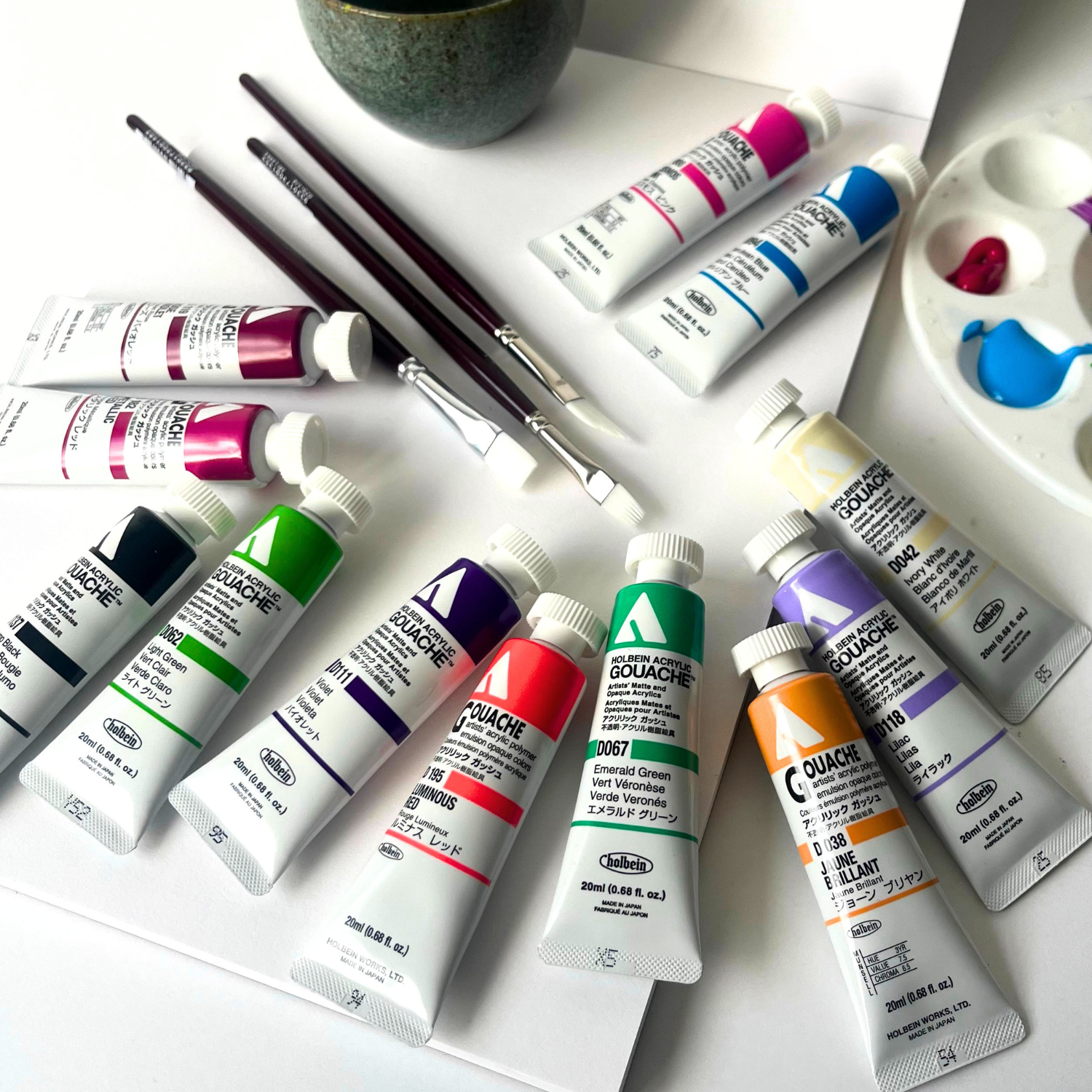 Holbein Acrylic Gouache #153 Super Opaque White 20ml
