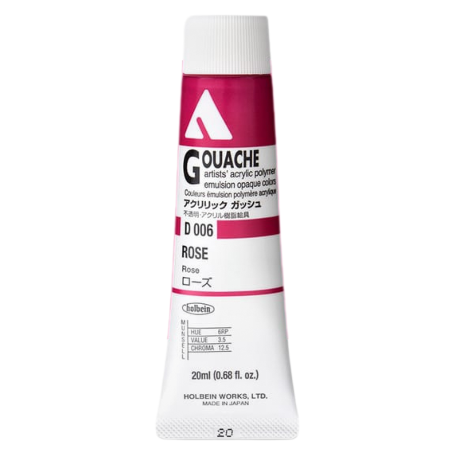 Holbein Acrylic Gouache 20ml Series A 06 Rose