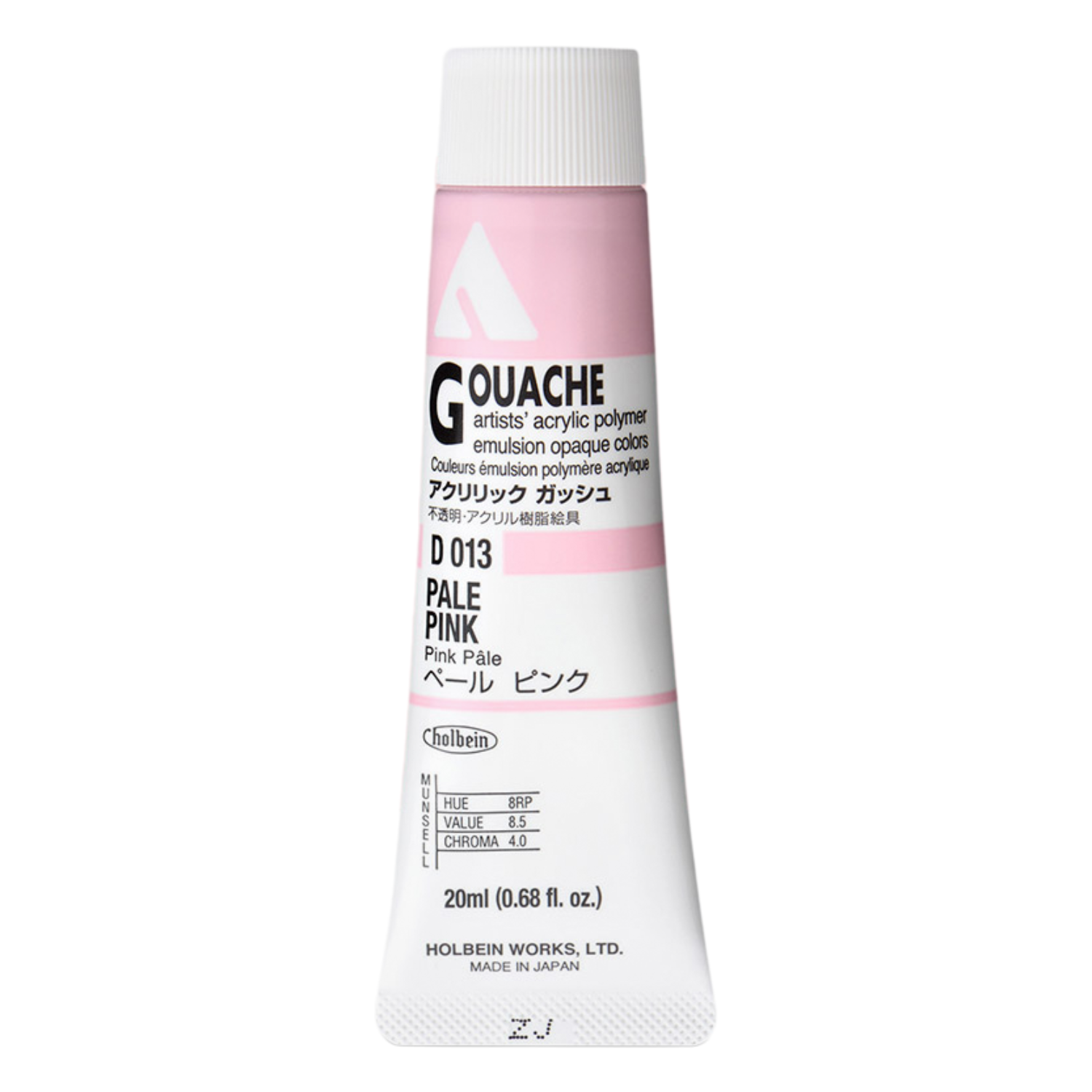 Holbein Acrylic Gouache 20ml Series A 13 Pale Pink