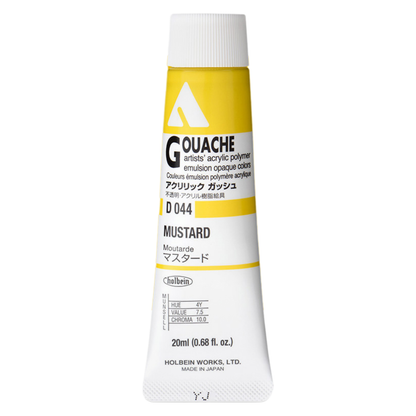 Holbein Acrylic Gouache 20ml Series A 44 Mustard