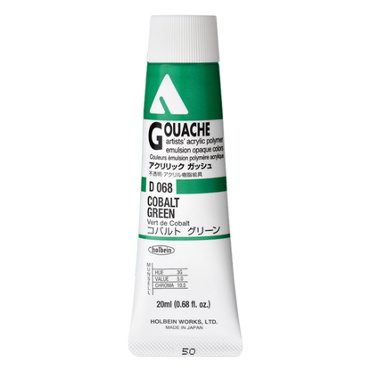 Holbein Acrylic Gouache 20ml Series A 68 Cobalt Green