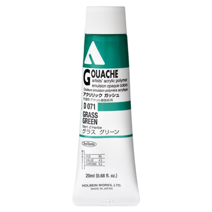 Holbein Acrylic Gouache 20ml Series A 71 Grass Green