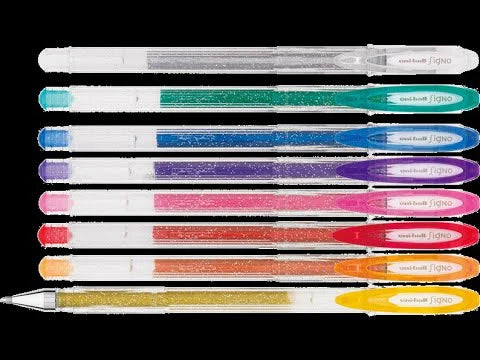 Uni-ball Signo Sparkling Gel Pen 1.0mm Set of 8