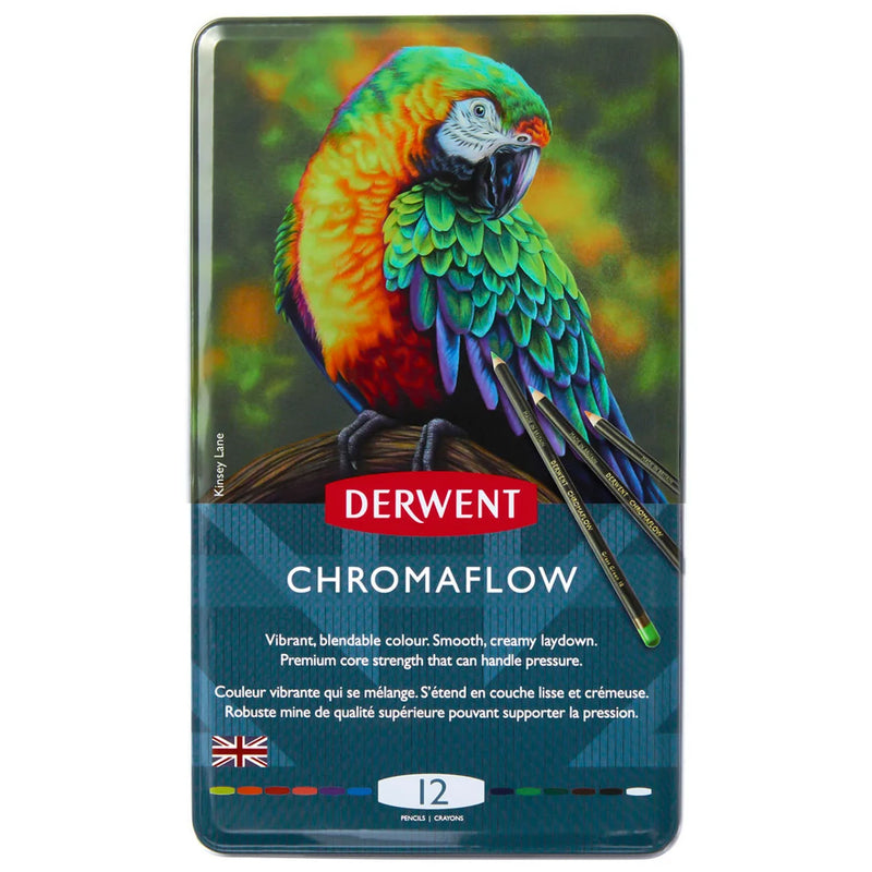Derwent Chromaflow Pencils Tin of 12