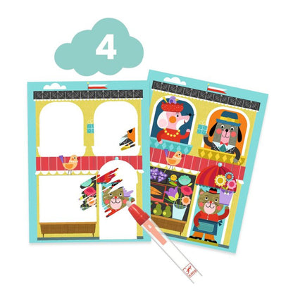Djeco - The Cat and His Friends Multi Craft Kit