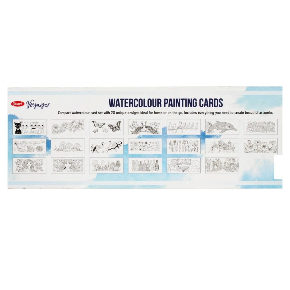 Jasart Watercolour Card Set 260 x 8mm - Design 1
