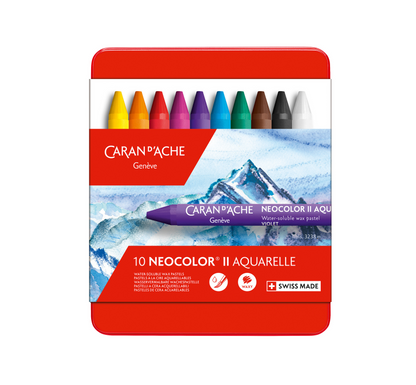 Caran DAche NEOCOLOR II Water Soluble Wax Pastel x 10