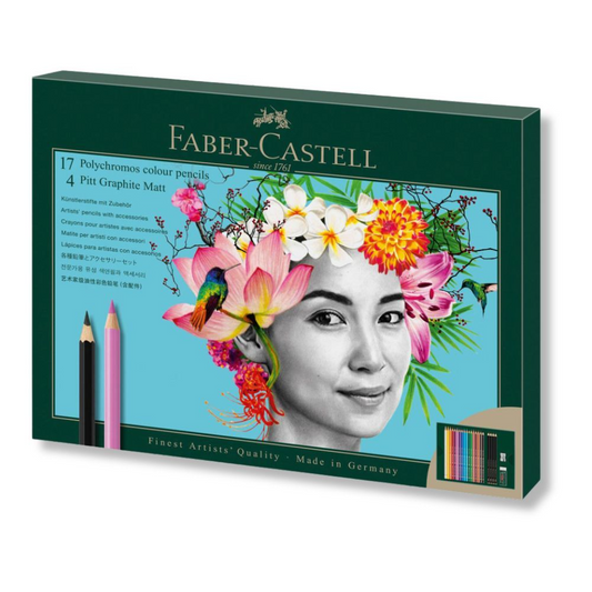 Faber-Castell Polychromos + Pitt Graphite Matt Gift Set of 23