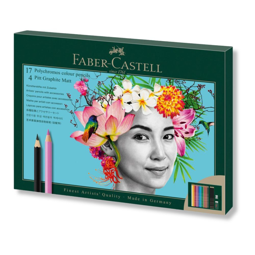 Faber-Castell Polychromos + Pitt Graphite Matt Gift Set of 23