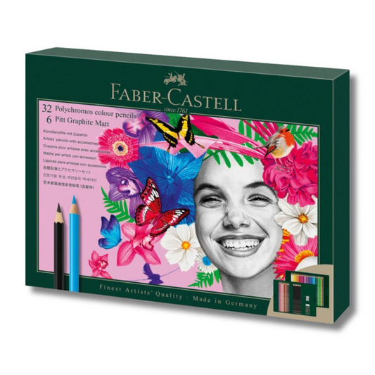 Faber-Castell Polychromos + Pitt Graphite Matt Gift Set of 40