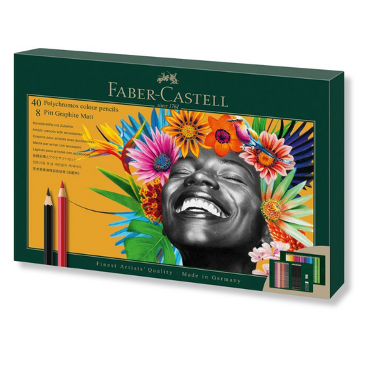 Faber-Castell Polychromos + Pitt Graphite Matt Gift Set of 50
